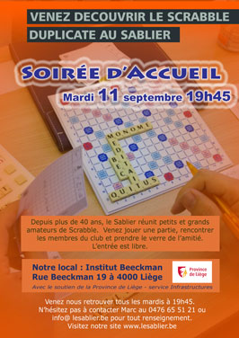 Soirée d'accueil